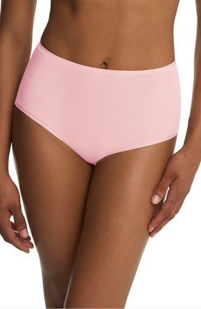 Natori Bliss Bare Cotton High Waist Briefs in Perfect Pink at Nordstrom, Size X-Large