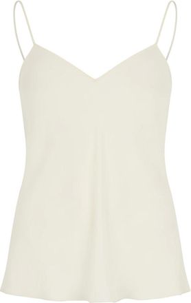 Philosophy di Lorenzo Serafini Tops, Dames, Wit, L, Polyester, Wide Neckline Cami Top