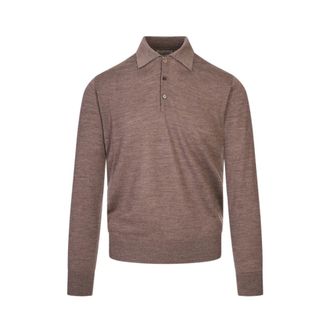 Canali Truien & Vesten, Heren, Bruin, 2Xl, Wol, Nuvola Polo