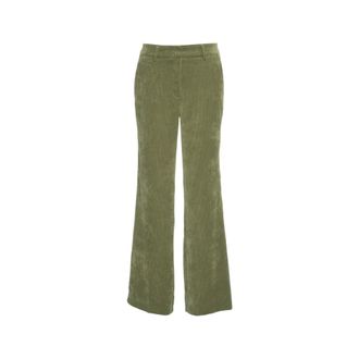 Cambio Cambio, Wide Trousers, female, Green, Size: 3XS Amelie Wide-Leg Trousers