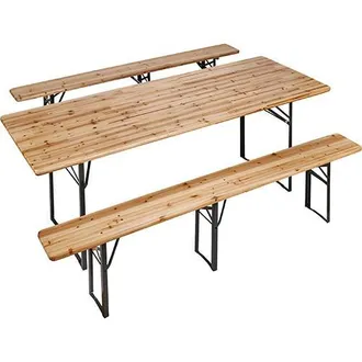 Papillon Set Birreria Tavolo+2 Panche Papillon 220x80x76,5h Cm.- Pesante