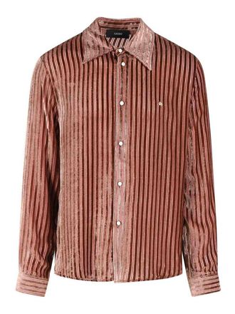 Amiri Viscose And Peach Silk Shirt