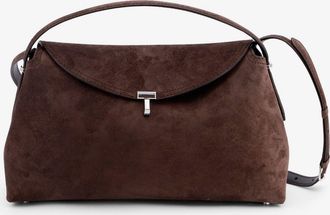 Toteme Borsa a mano T-Lock in suede - TOTEME - gender_Woman
