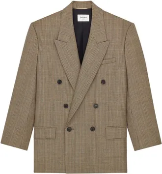 Saint Laurent Dames, Jassen, Beige, Maat: M Zijde
