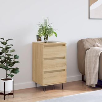 vidaXL Aparador Madera De Ingenier&iacute;a Roble Sonoma 40x35x70 Cm Vidaxl