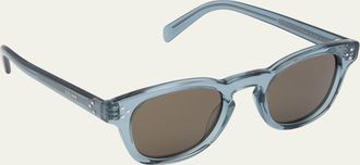 Celine Mens Acetate Round Sunglasses
