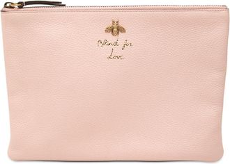 Gucci Pre-owned Gucci Leather Blind For Love Clutch Ladies 460187 527066