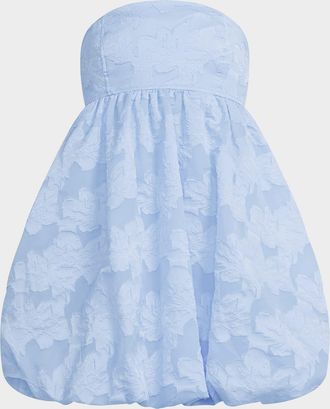 Bcbgmaxazria Strapless Fil Coupe Bubble Mini Dress