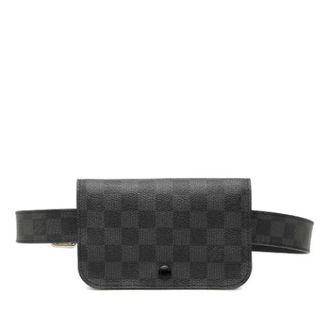 Louis Vuitton Pre-owned Pochette Homme Ceinture - Heren - Pre-owned - Zwart - Maat: ONE Size