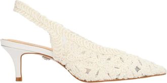 Kazar Wedding Slingback Pumps - Dames - Pumps - Wit - 36 EU - Leer - Schoenen