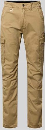 s.Oliver Red Label Regular Fit Cargohose aus Baumwoll-Mix in Camel, Gr&ouml;&szlig;e XXL