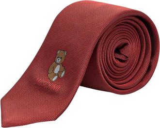 Moschino Klassieke zijden das - Heren - Accessoires - Rood - Maat: ONE Size Zijde