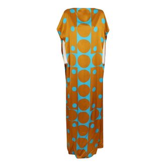 Dries Van Noten Maxi Dresses, female, Multicolor, Size: L Diria Satin Dress