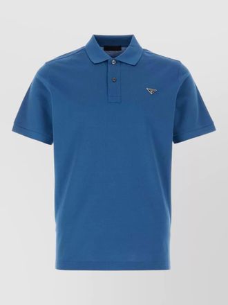 Prada piquet polo shirt collar short sleeves