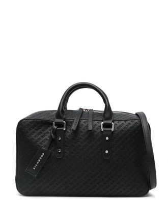 John Richmond logo-debossed tote bag - women - Polyurethane - One Size - Black