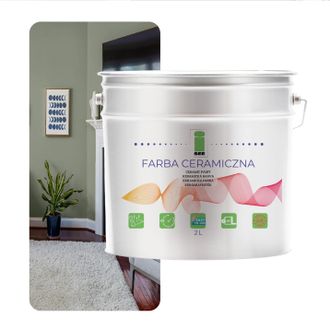 OEM Pintura Cer&aacute;mica Para Pared Lavable Gris Salvia 2l Resistente A Las Manchas
