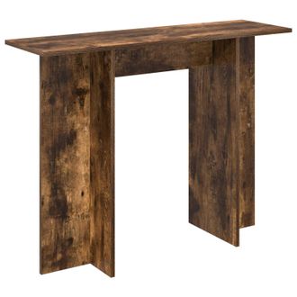 vidaXL Mesa Consola Roble Ahumado 100 X 30 X 75 Cm Vidaxl