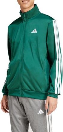 adidas Essentials Warm-Up 3-Stripes Track Jacket in Collegiate Green at Nordstrom Rack, Size Xx-Large