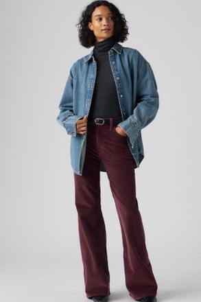 Levi's Corduroy Ribcage Flare Jeans - Donna - 23X30 - Marrone / Sassafras