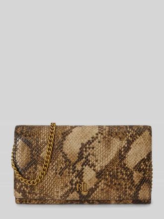 Lauren Ralph Lauren Clutch aus echtem Leder Modell ADAIR II-WALLET in Beige, Gr&ouml;&szlig;e 1