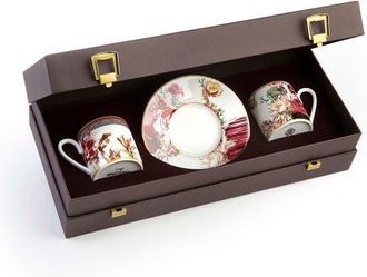 Roberto Cavalli Coffee Cup & Saucer with Luxury Box in Flowers And Plants at Nordstrom