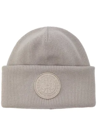 Canada Goose Arctic Ribbed-knit Wool Beanie - Beige - One Size