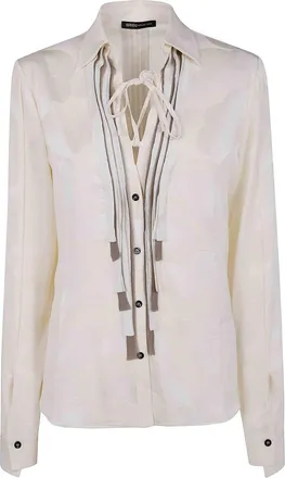 Ibrigu Kimono Shirt With Ruffles