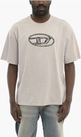 Diesel Solid Crewneck T-Shirt With Raised Oval-D Monogram size Xs