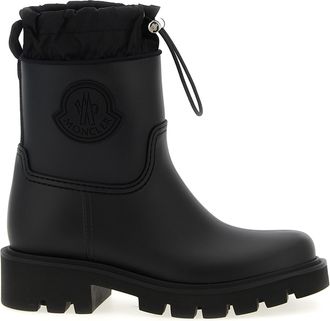 Moncler Black Pvc Ankle Womens Boots