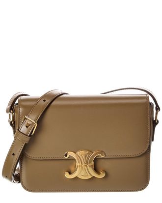 Celine Celine Teen Triomphe Leather Shoulder Bag
