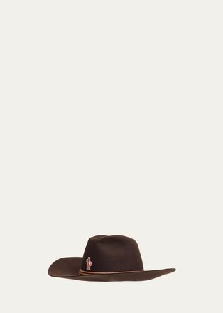 Moncler Mens Wool Felt Cowboy Hat