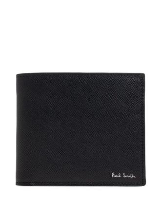 Paul Smith car print leather wallet - Black