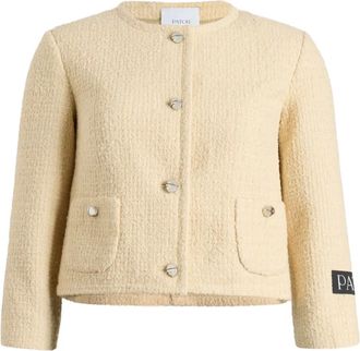 Patou Giacca in tweed senza colletto - Toni neutri