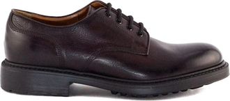 Doucal's Heren Derby Veterschoenen - Heren - Veterschoenen - Rood - 43 EU - Leer - Schoenen