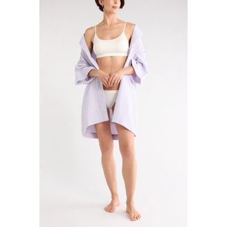 Nordstrom Rack Cotton Waffle Knit Robe in Purple Puff at Nordstrom Rack, Size X-Small