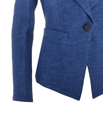 Emporio Armani Linen Blazer - Blue
