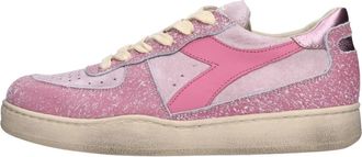 Diadora Mi Basket Low - Dames - Sneakers - Roze - 36 EU - Leer - Schoenen