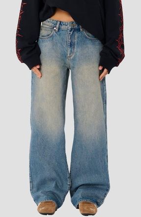 Abrand Relaxed Wide Leg Jeans (Kit) at Nordstrom, Size 23