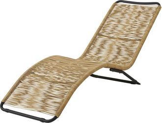 Maisons du monde Tumbona de jard&iacute;n de resina imitaci&oacute;n rat&aacute;n