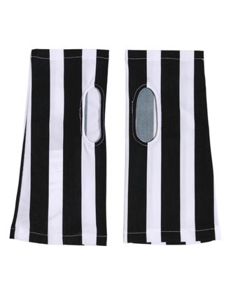 Dolce & Gabbana Fingerless Nylon Gloves - Black