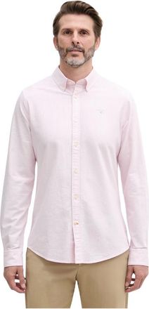 Barbour Overhemden, Heren, Roze, L, Katoen, Striped Oxtown Tailored Shirt