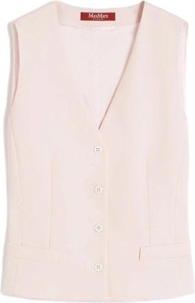 Max Mara Mstmadia Vest - Dames - Bodywarmers - Roze - S - Wol - Jassen