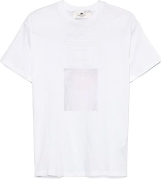 Elisabetta Franchi T-shirt con logo goffrato - Bianco