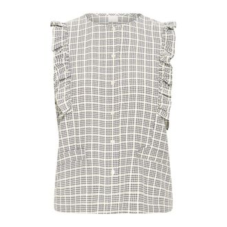 Ichi Ichi - Blouse - Dames - Blouses & Shirts - Veelkleurig - Maat: XS Denim