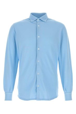 Fedeli Light Blue Piquet Shirt