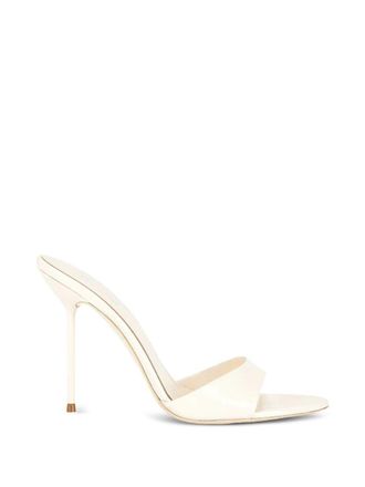 PARIS TEXAS Ivory Silk And Nylon Sandals