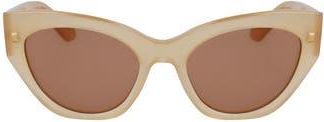 Ferragamo Classic Logo Tea Cup 55mm Cat Eye Sunglasses in Opaline Honey at Nordstrom Rack
