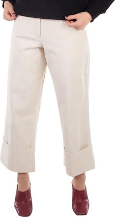 Moncler Genius Cropped Cotton Trousers, Brand Size 40 (US Size 2)