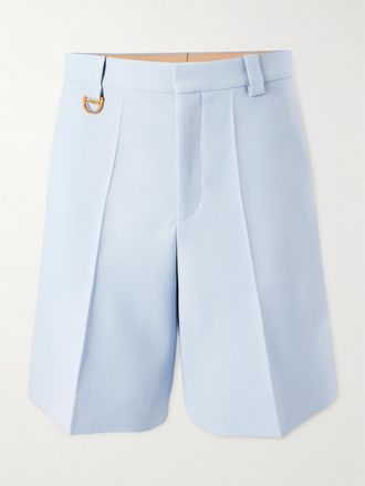 Chlo&eacute; Shorts In Cr&ecirc;pe Di Lana - Blu