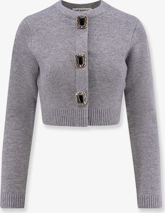 Self Portrait Cardigan Cropped in lana - SELF PORTRAIT - gender_Woman